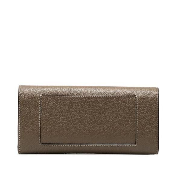 Celine Drummed Calfskin Large Multifunction Flap Wallet Souris - Picture 3 of 9